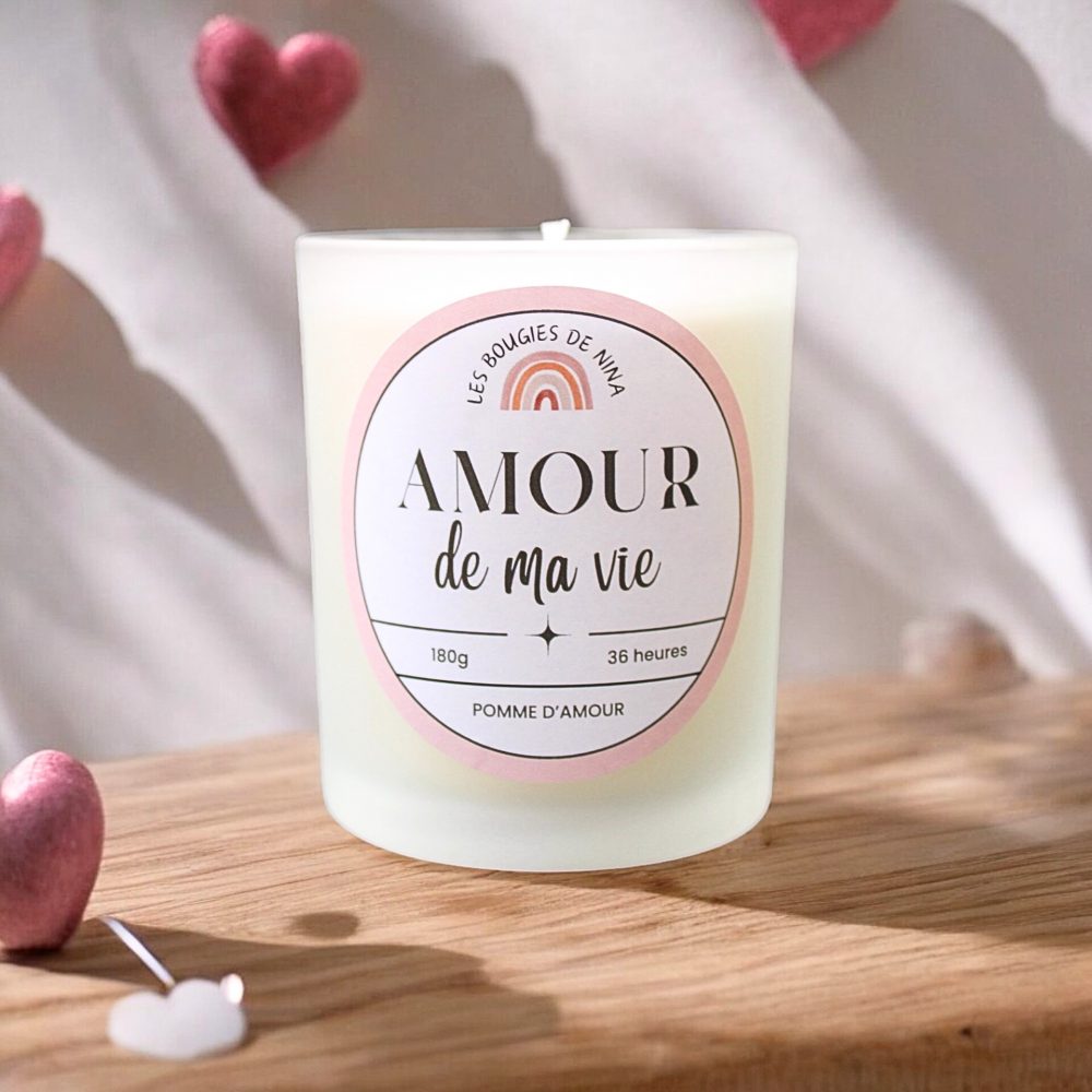 Amour de ma vie Photoroom | Les Bougies de Nina